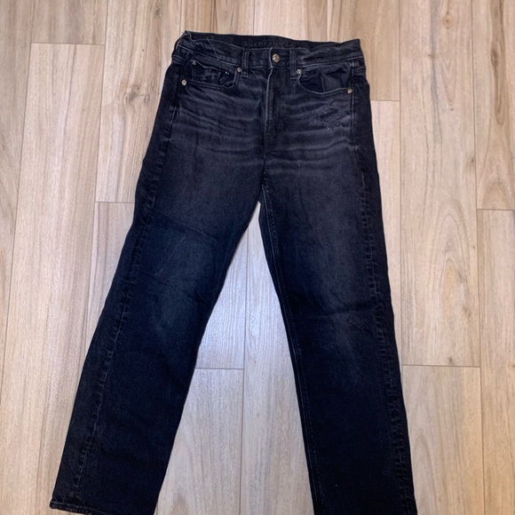 American Eagle Outfitters Black Straight Leg Jeans Classic Style - Picture 1 of 4